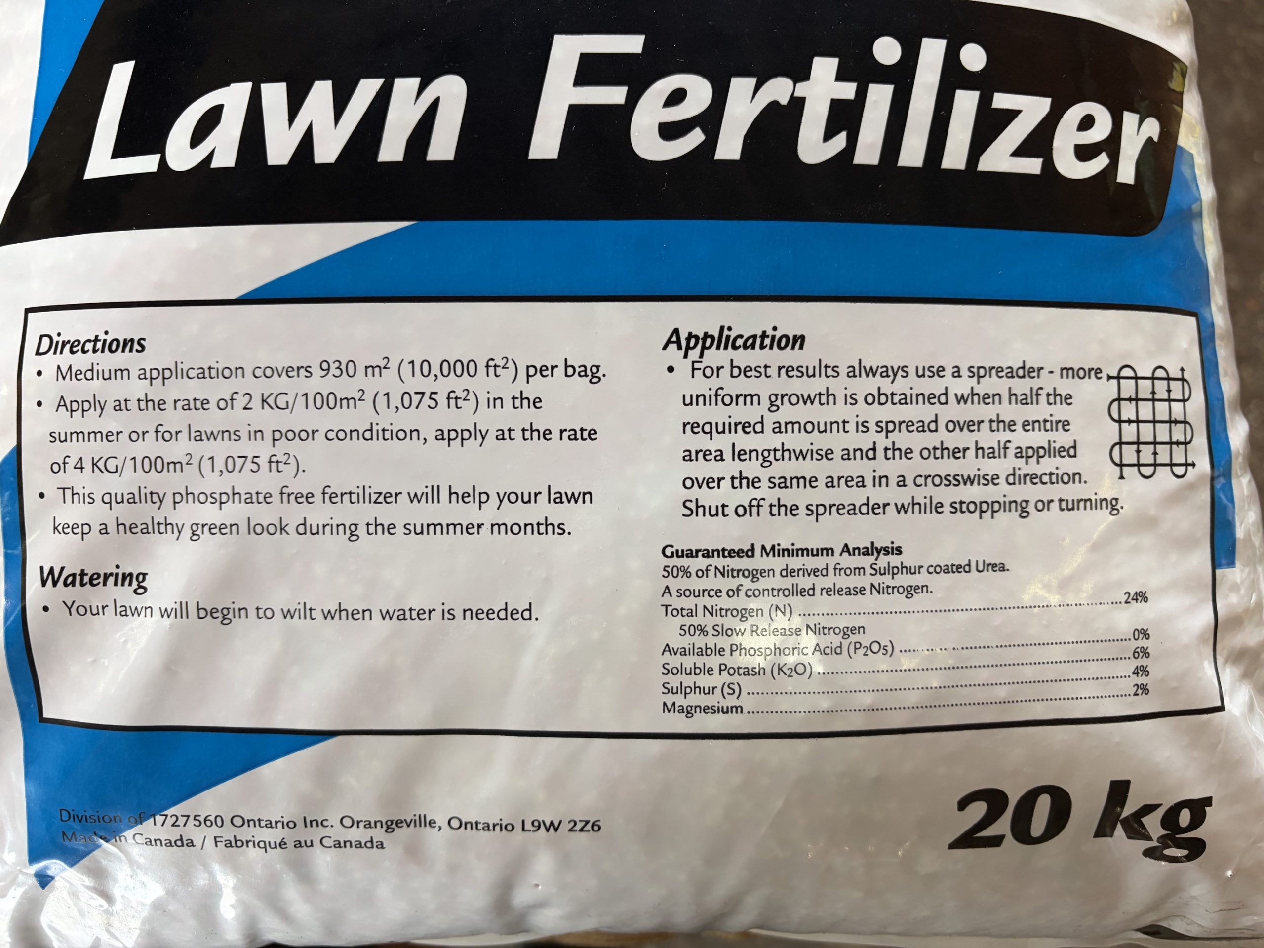 Summer Ferilizer: 24-0-6 + 40% SCU + 2% Mg - NEW! - Image 2